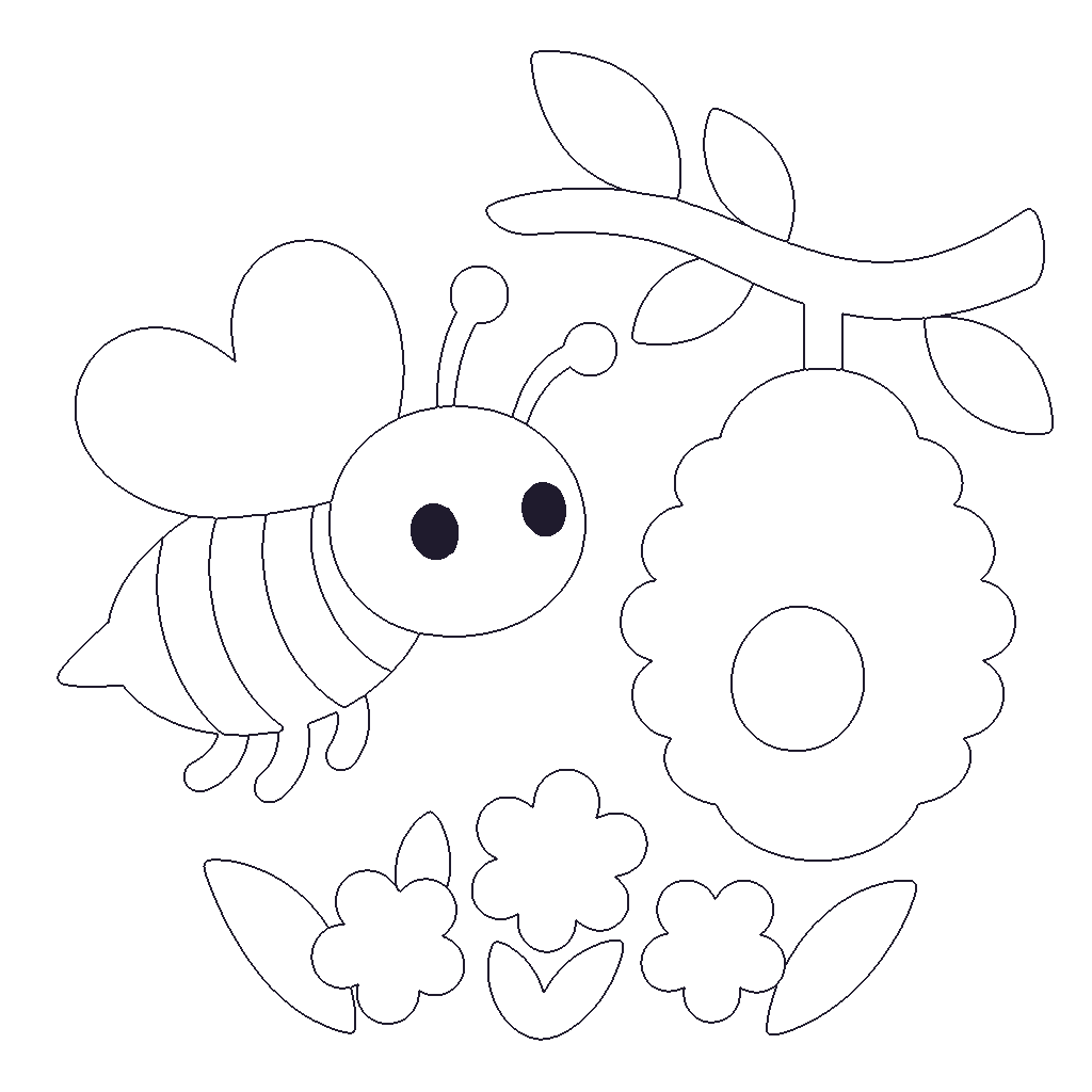 Busy Bee outline