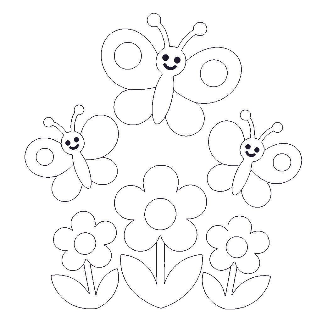 Butterfly Garden outline