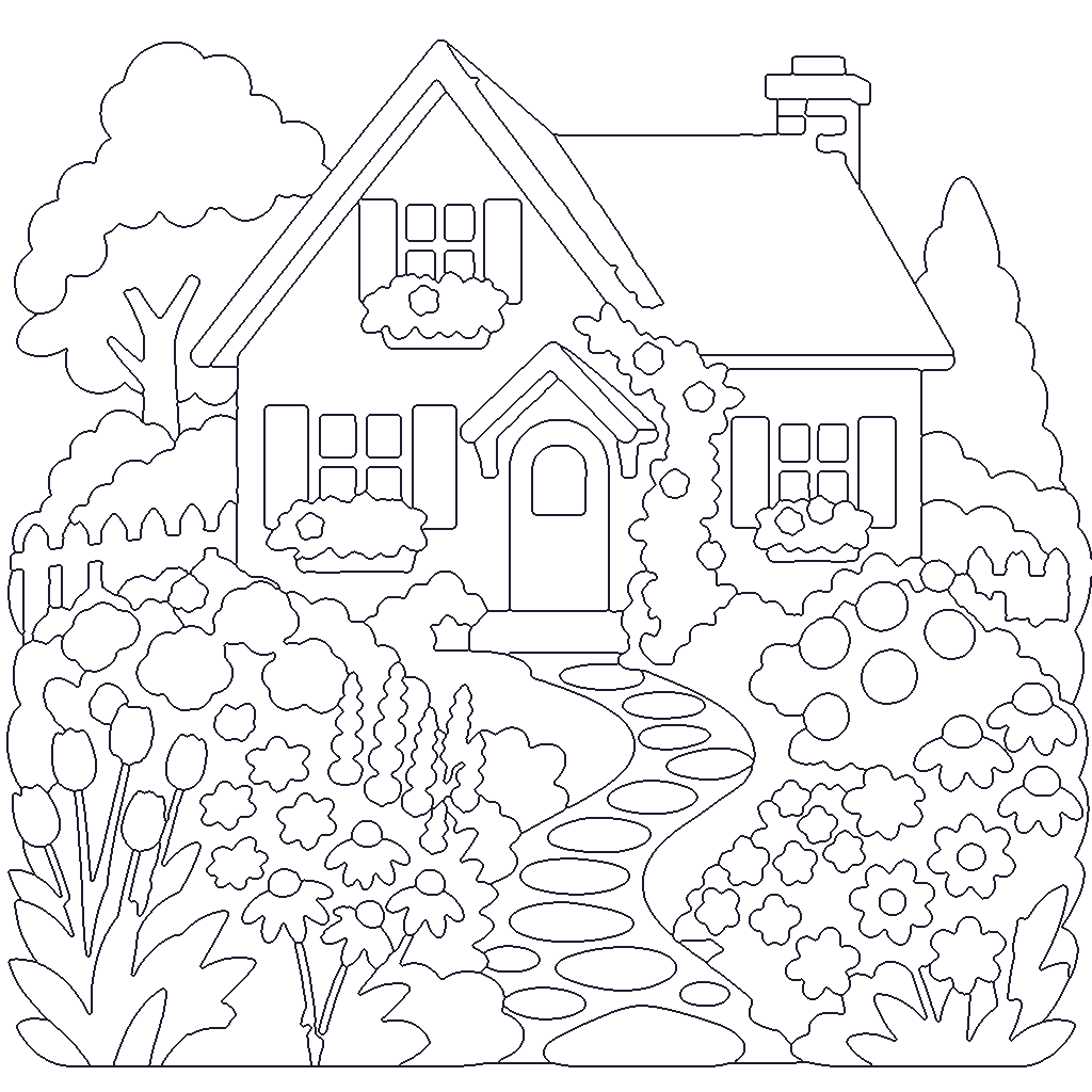 Cottage Garden outline