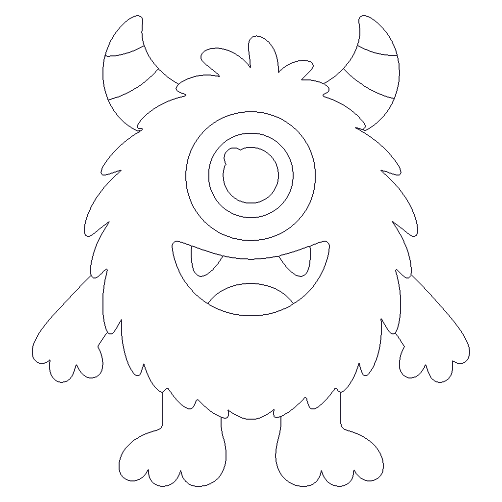 Friendly Monster outline