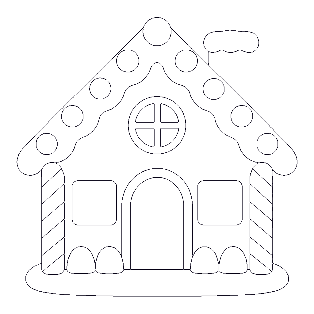 Gingerbread House outline