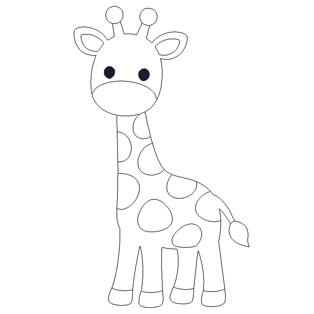 Giraffe outline