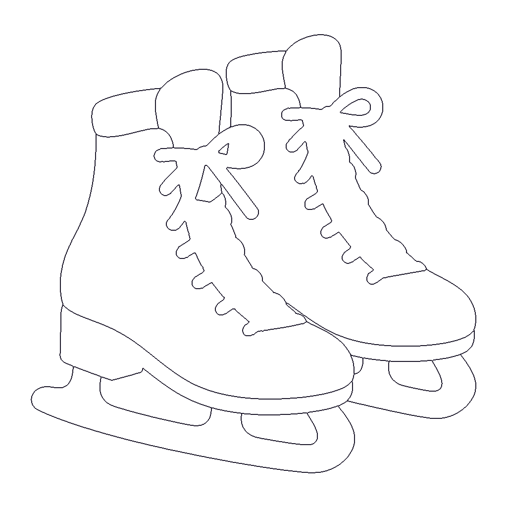 Ice Skates outline