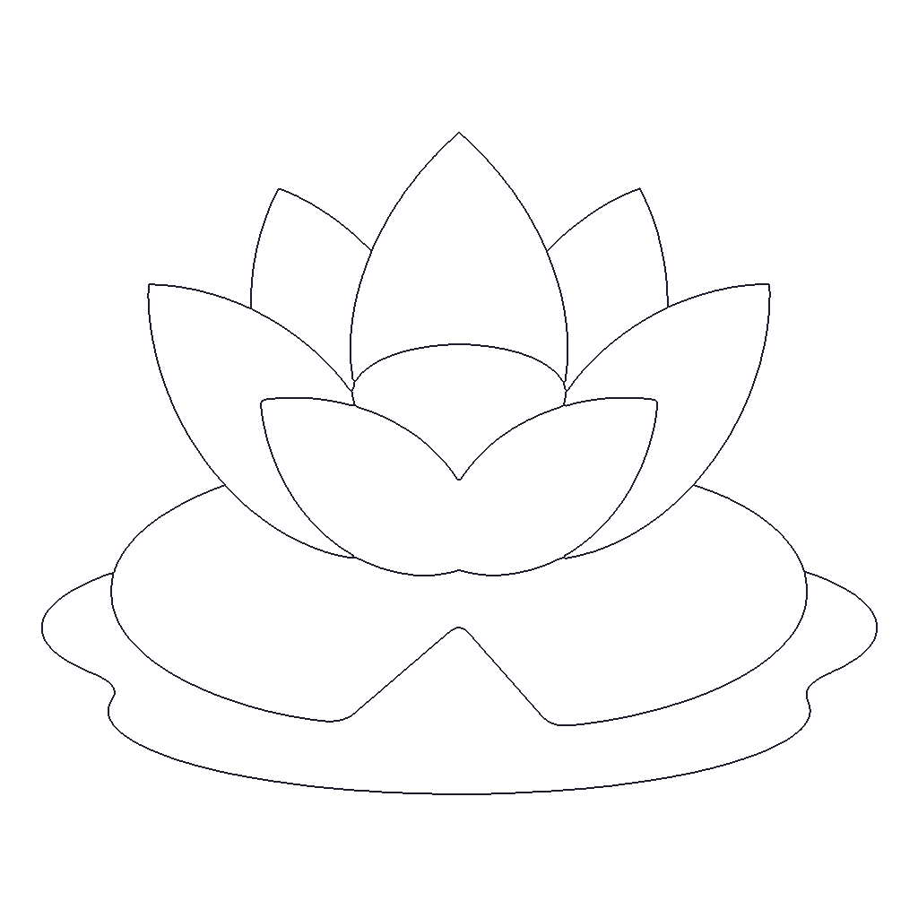 Lotus Flower outline