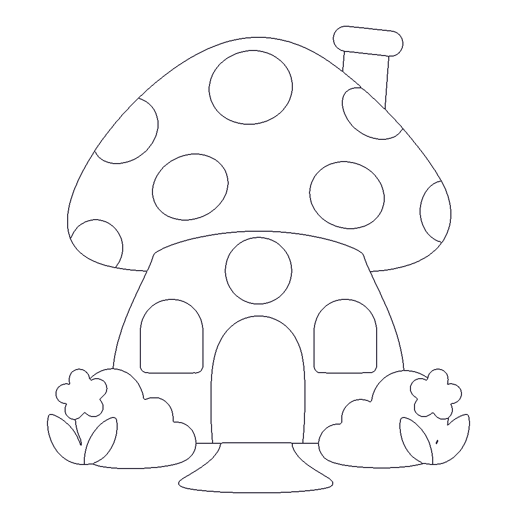 Mushroom House outline
