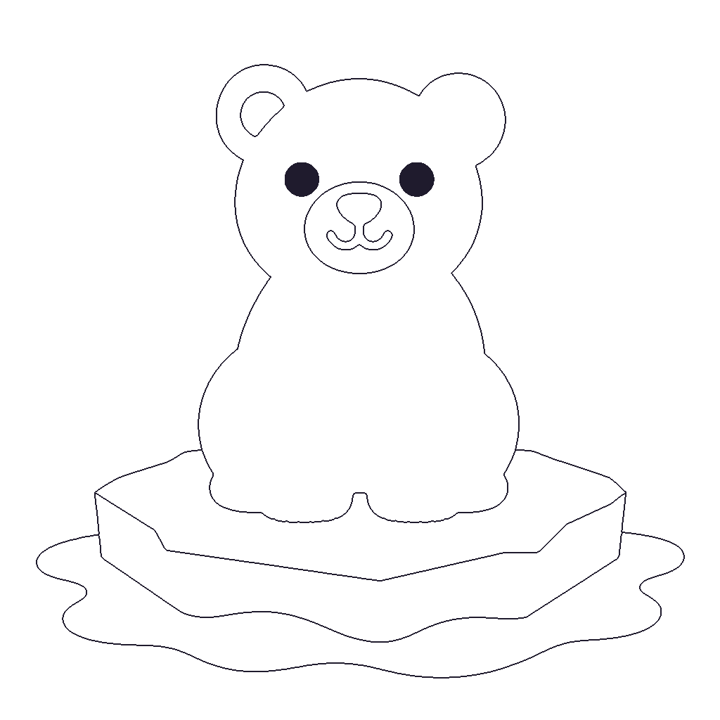 Polar Bear outline
