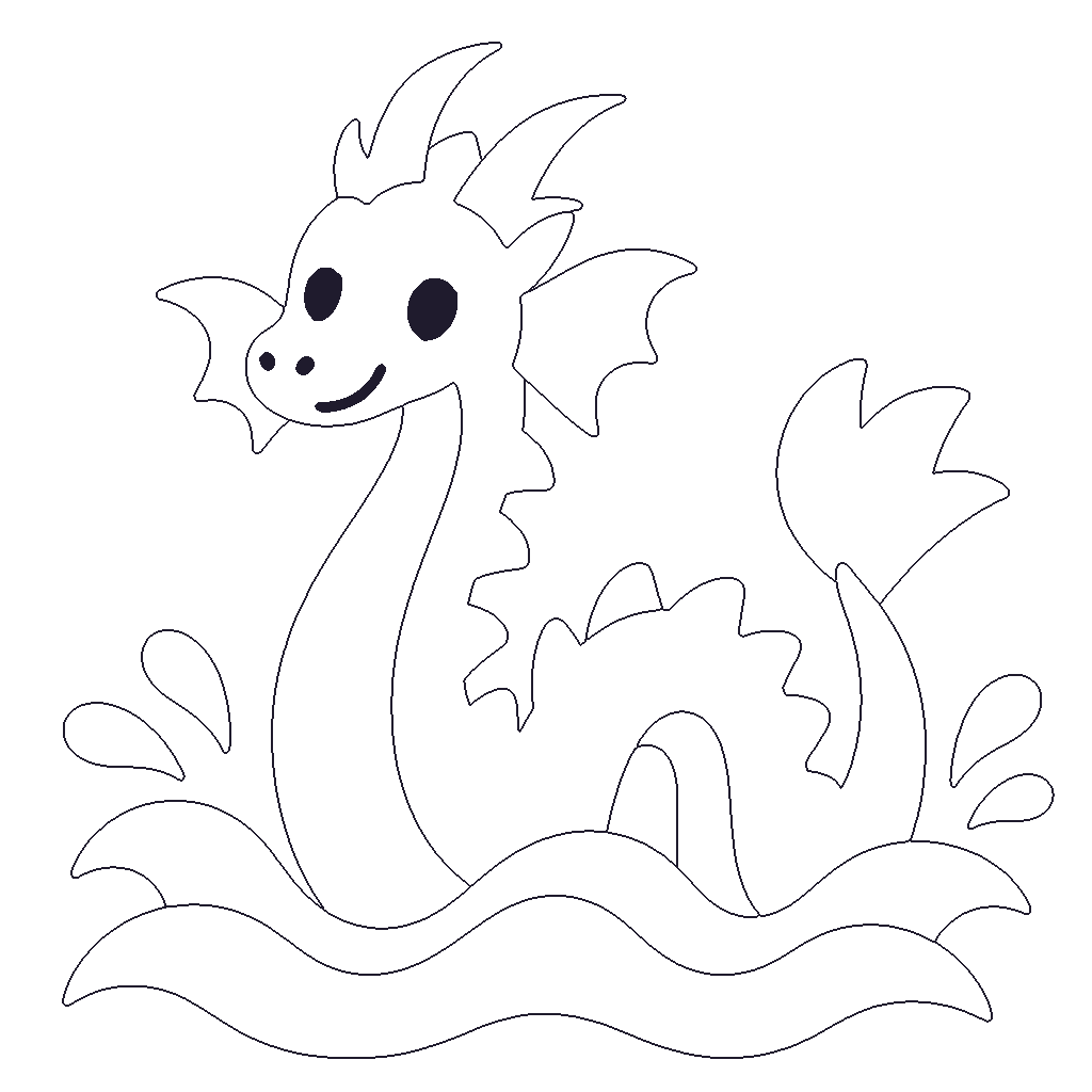 Sea Dragon outline