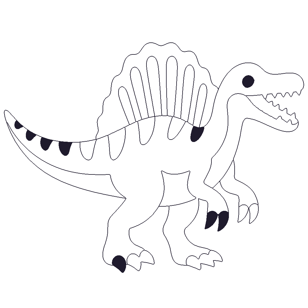 Spinosaurus outline