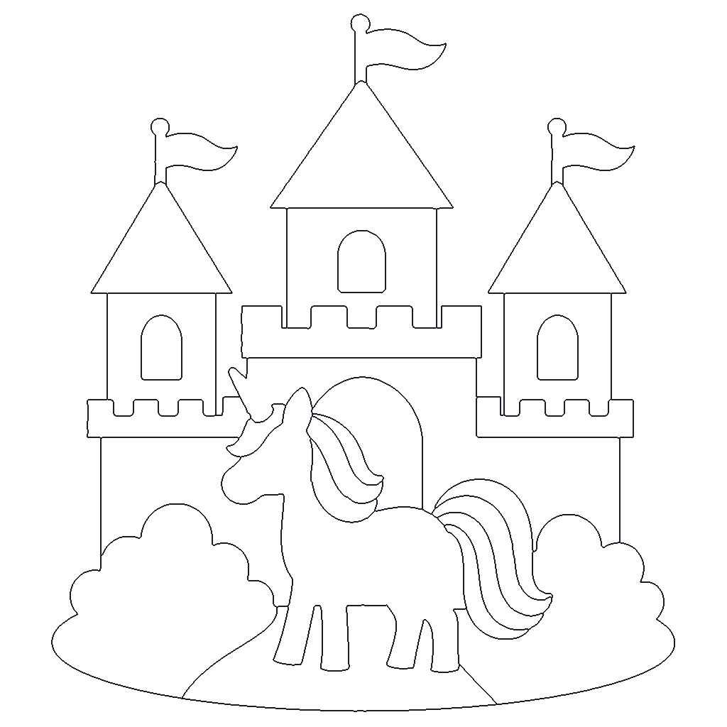 Unicorn Castle outline
